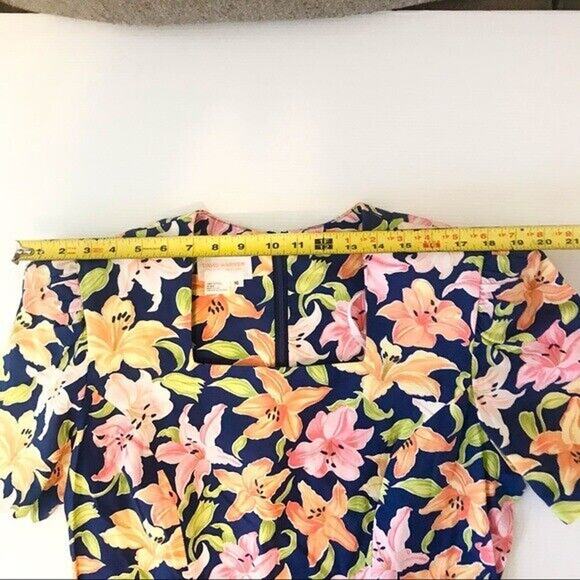 David Warren New York Vintage Women's 16 Vintage Tropical Print Sheath Dress - Picture 7 of 12